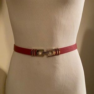 White House Black Market EUC red belt, XS